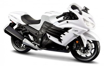 KAWASAKI Ninja ZX-14R - white - Maisto 1:12 - Immagine 1 di 4