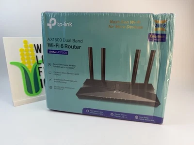 TP-Link Archer AX1500 Wi-Fi 6 Dual-Band Wireless Router -  New and Sealed - Image 1 of 4