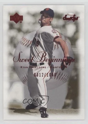 2001 Upper Deck Sweet Spot Sweet Beginnings/1000 Ryan Vogelsong #82 Foto 1 de 2
