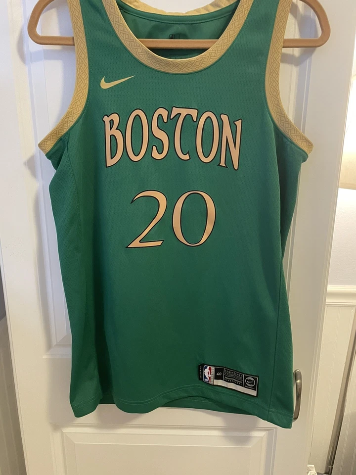 Camiseta de basquete Nike NBA Boston Celtics Swingman edição Gordon Hayward City  - Imagem 1 de 4