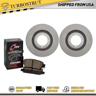 Kit de pastillas de freno y rotores delanteros nuevos OE para Hyundai Elantra 1992-1998 Foto 1 de 4