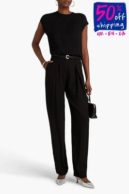 PVP €530 FABIANA FILIPPI Pantalón Cónico Crepé IT38 UK6 US-2XS Hecho en Italia Foto 1 de 4