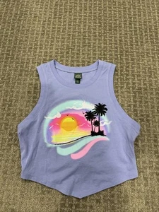 EUC Wild Fable SUNSET SCENE bauchfreies Damen-Tanktop – XS fliederfarben - Bild 1 von 2