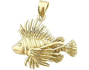 Colgante pez león oro 14K - Imagen 1 de 6