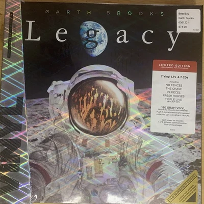 Garth Brooks - Legacy - Box Set 7 180gm LPs and 7 CDs lmted Holographic numbered - Image 1 of 4