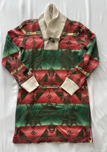 Ralph Lauren Polo Red Brand Tunic Sweatshirt Aztec Print Girls 8-10 Medium - Picture 1 of 7