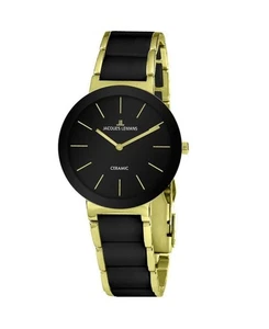 JACQUES LEMANS Women Analog Quartz Casual Watch Classic Dress Black Dial Waterpr - Picture 1 of 4