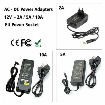 AC/DC 12V2A/5A/10A Netzteil Transformator Treiber Transformator für LED-Streifen - Bild 1 von 4