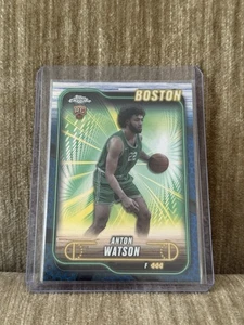 2024-25 Topps Chrome #107 Anton Watson Blue Basketball Refractor Rookie RC - Bild 1 von 2