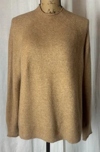 Suéter Pullover J Crew Súper Suave Cuello Redondo BD613 Camel Tostado Para Mujer Talla Mediana - Imagen 1 de 7