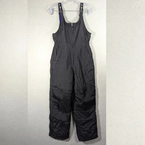 L.L. Bean Schnee Trägerhose Kinder 14 schwarz Nylon Thinsulate isoliert Ski Snowboard - Bild 1 von 13