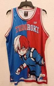 Maglia Basket Hot Topic My Hero Academia Todoroki Spaccata Taglia Large Anime - Foto 1 di 5