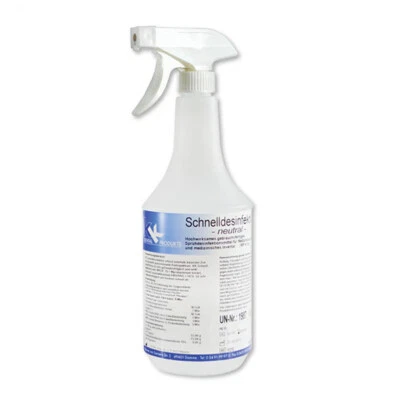 KK HYGIENE KK Schnelldesinfektion 1 Liter Sprühflasche Flächendesinfektion Desinfektion