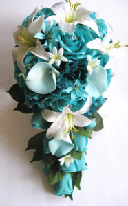 多色玫瑰婚礼花 花瓣 花环 Ebay