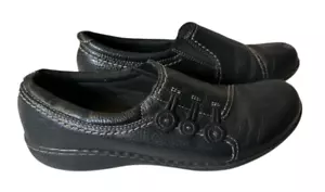Clarks Collection Ashland Effie Damengröße 8,5 schwarze Leder-Loafer Slipper - Bild 1 von 5