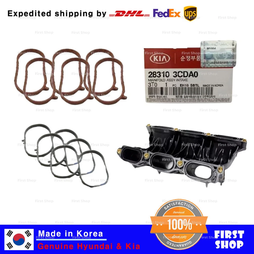 Conjunto de colector de admisión genuino OEM 283103CDA0 con juntas para Hyundai Genesis 12-14 Foto 1 de 1