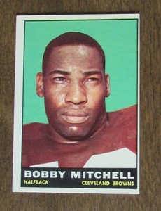 1961 Topps Football Card #70 Bobby Mitchell EX (HOF)