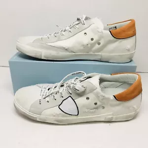 Philippe Model PRSX Canvas Vintage/Blanc Orange PRLU DB04 45 Men’s Sneaker 12 M - Picture 1 of 20