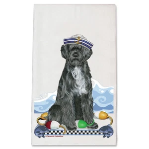 Portuguese Water Dog Portie Dog Kitchen Dish Towel Pet Gift - Picture 1 of 1