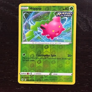 Hoppip 002/203 Pokemon Evolving Skies Sword & Shield Reverse Holo Common Card NM - Picture 1 of 2