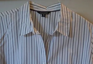 George Longsleeve Pinstripe Button down Shirt White, Purple and Gray XL - Bild 1 von 3