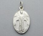 French, Antique Religious Pendant. Our Lady of Pontmain. Saint Virgin Mary Medal