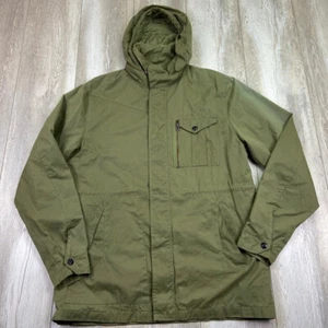 Volcom Parka Jacket Womens XL Green Full Zip Hooded Military Casual Outdoors * - Picture 1 of 16