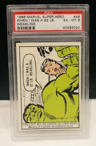 1966 Donruss Marvel Card #48 PSA 6 Hulk Trading Card - Picture 1 of 2