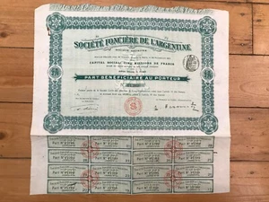 Société Foncière de l'ARGENTINE (B) - Picture 1 of 1