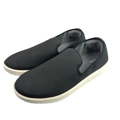 Allbirds Wool Lounger 14 Mens Woven Black Natural White Sole Slip On Brand New - Image 1 of 4