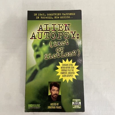 Alien Autopsy: (Fact or Fiction) Hosted by Jonathan Frakes VHS - Image 1 of 4