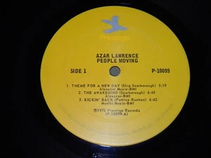 Azar Lawrence - People Moving - 1976  P-10099 LP Vinyl Record G+ RECORD ONLY - Imagen 1 de 3