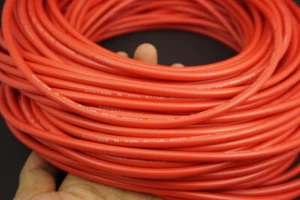 10 ft. 40KV DC 22AWG cable rojo de alto voltaje goma - láser Telsa neón - Imagen 1 de 7