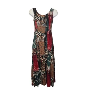 Vintage All That Jazz Boho Abstract Multicolor Lace Up Back Size 3 to 4 - Picture 1 of 6