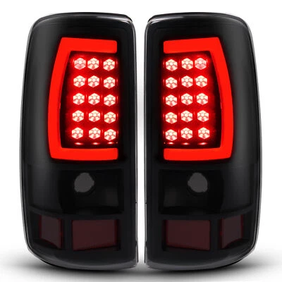 Pair Smoke LED Tail Lights Brake Lamps For Chevy Suburban Tahoe Yukon 2000-2006 Foto 1 de 4