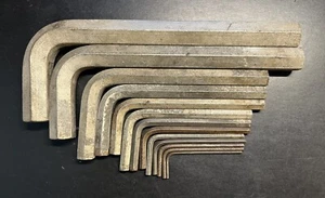 Snap-on / Mac 13 pc SAE L-Shaped Hex Wrench Set (1/16"-9/16") FREE Shipping - Picture 1 of 1