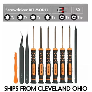 10 In 1 Torx Screwdriver Set Security Bit & ESD for Xbox PS4 Macbook Computer - Picture 1 of 7