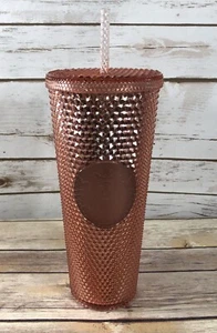 Vaso Starbucks oro rosa tachonado 24 oz CON HOLOGRAMA STRAM 2019 taza taza taza - Imagen 1 de 10