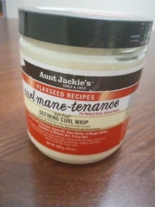 Aunt Jackies Flaxseed Hair Recipes Curl Mane-tenance Defining Curl Whip 15 oz - Picture 1 of 3