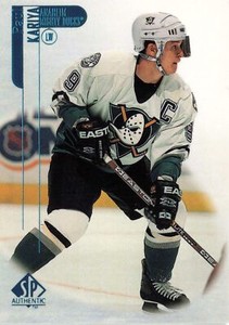 Paul Kariya 1998 SP Authentic #1 Anaheim Mighty Ducks