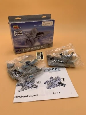 Caja abierta juguete construcción mejor cerradura Daron BL14187 F-22 Raptor Foto 1 de 4