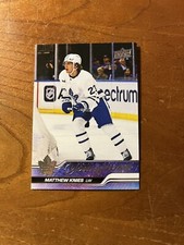 2023-24 Upper Deck Series 1 MATTHEW KNIES #222 Young Guns Rookie RC Maple Leafs