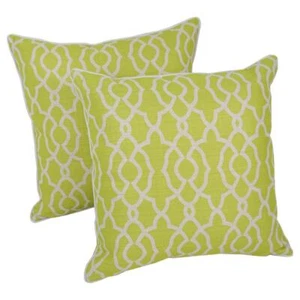 Blazing Needles 18-inch Corded Throw Pillows with Inserts (Set of 2) - Picture 1 of 1
