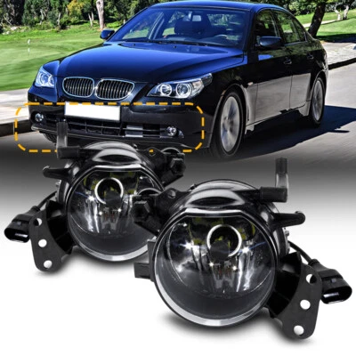 Par de parachoques delantero lateral 9006 LED luz antiniebla lámpara de conducción para BMW E60 03-09 M Sport Foto 1 de 4