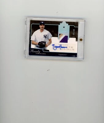 2005 Upper Deck Ultimate Collection Randy Johnson 3 Color Patch Autograph 08/10! - Image 1 of 2