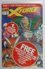 X-Force #1 - 1st Issue Still Sealed with Shatterstar Trading Card 1991