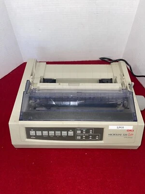 OKI Microline 320 Turbo 9 Pin Dot Matrix Printer GE7000A - Untested - Image 1 of 4