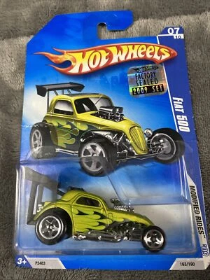 Hot Wheels VHTF 2009 MODIFIED RIDES SERIES FIAT 500   - Imagem 1 de 4
