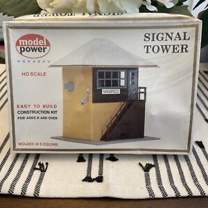 HO 1:87 Scale SIGNAL TOWER BUILDING Kit Model Power New in Box Sealed 481