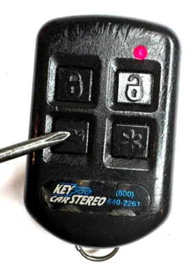 DELTA Keyless entry remote starter 4 button J5523518T1 Key Car Stereo red led - Image 1 of 4